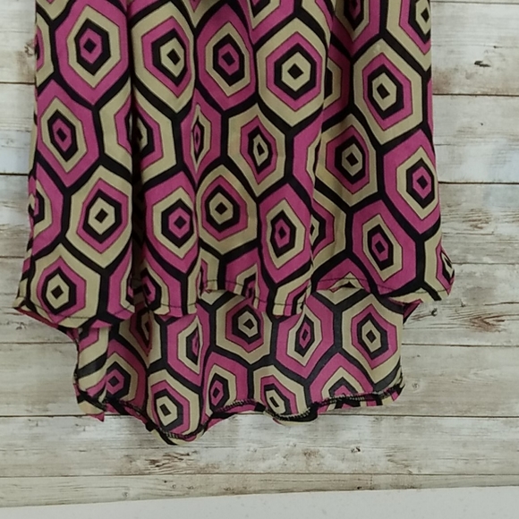 Umgee, 0128, Mauve, taupe and black dress - Picture 8 of 10